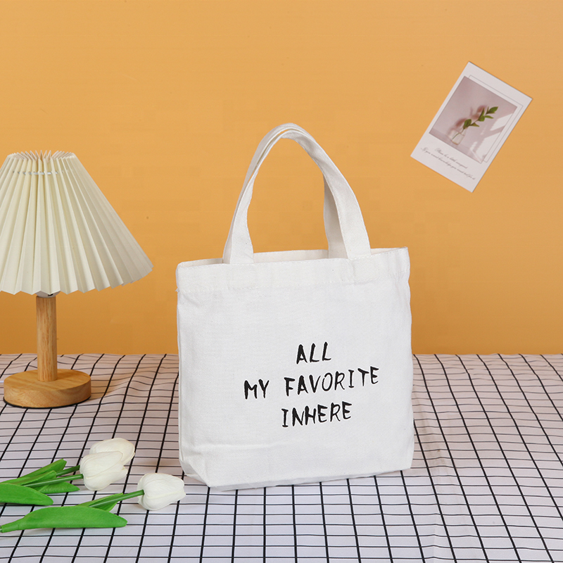 Custom Printed Logo Reusable Shopping Canvas Bags Top Quality Wholesale Canvas Tote Bag Shopper Bag