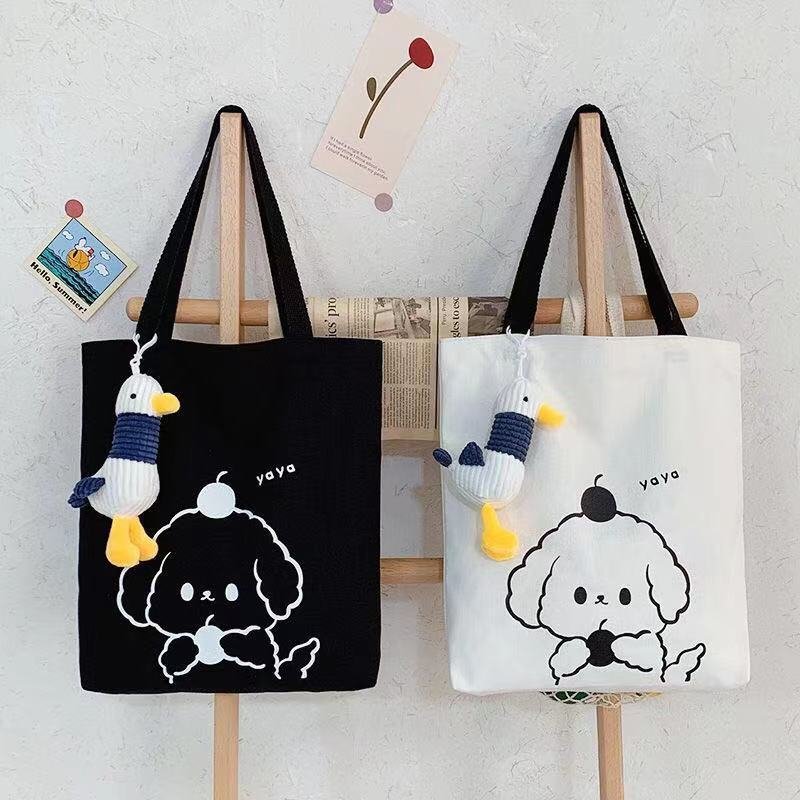 thick tote bags with custom printed logo sublimation tote bag blank polyester cotton canvas shopping bag with pockets and zipper