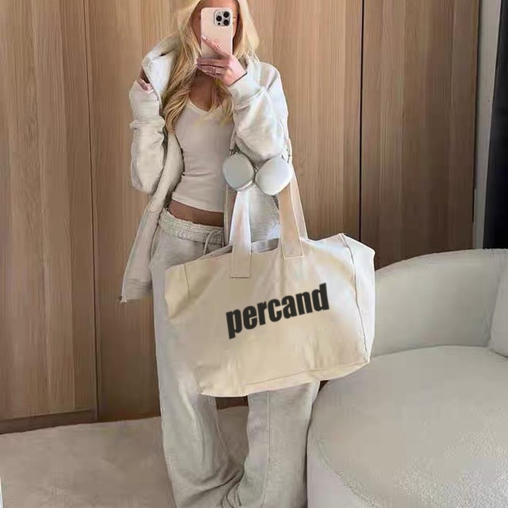 eco friendly heavy duty canvas tote bag with wide webbing handle strap large capacity durable custom logo customize size