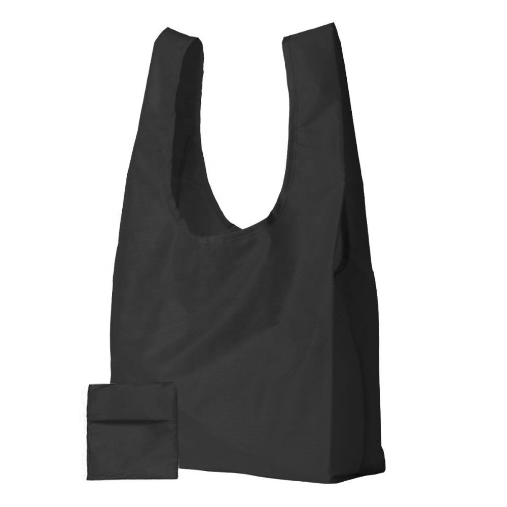 Customized nylon foldable shopping tote bag folding nylon shopping bag polyester