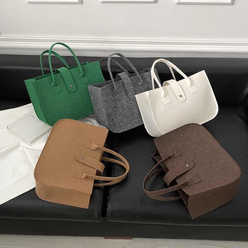Hot Selling Felt Shopping Bags Gift Tote Handbag With Custom Logo