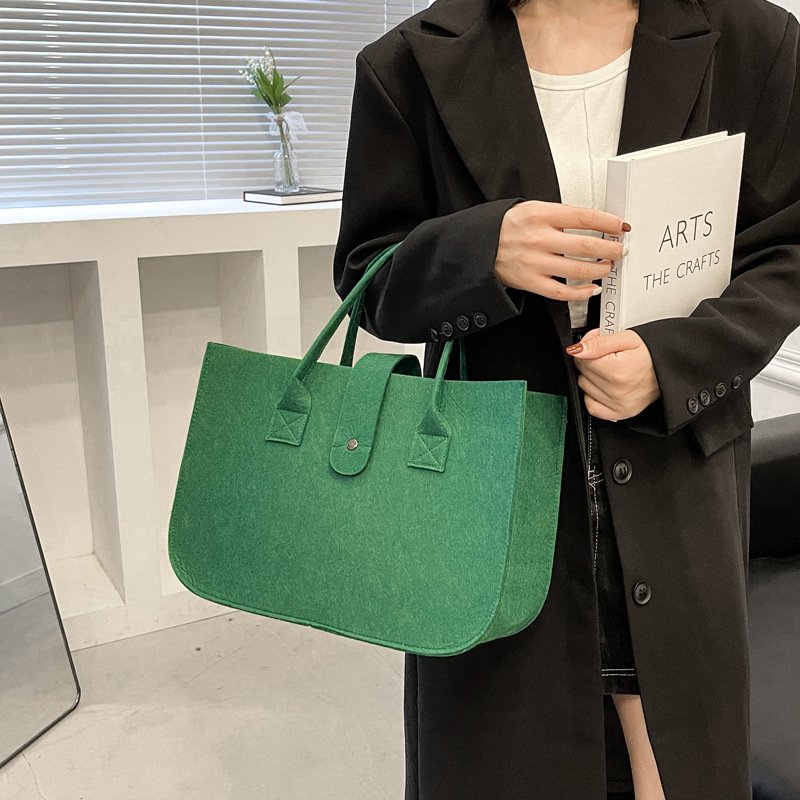 Hot Selling Felt Shopping Bags Gift Tote Handbag With Custom Logo