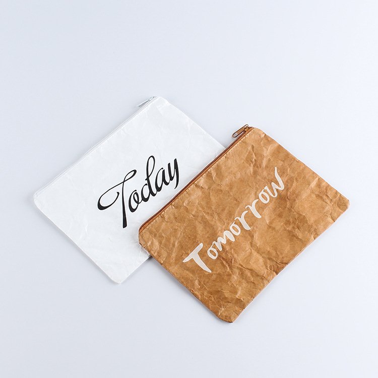 ECO Friendly Material Custom Logo Reusable Shopping Bags Light Dupont Paper Tyvek zipper Bag