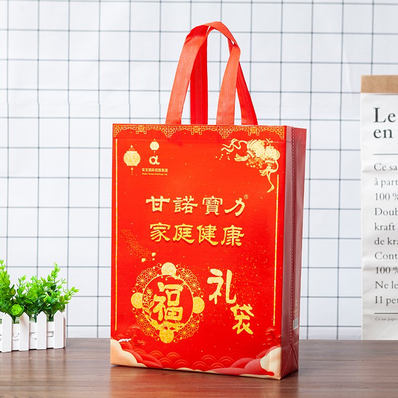 Wholesale Custom Printed Eco Friendly Recycle Reusable Grocery PP Laminated Non Woven Fabric Tote Shopping Bags