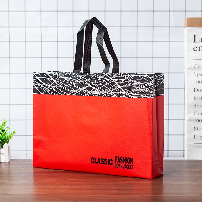 Wholesale Custom Printed Eco Friendly Recycle Reusable Grocery PP Laminated Non Woven Fabric Tote Shopping Bags