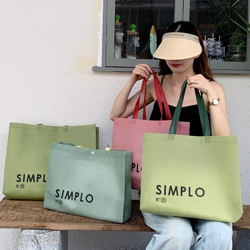 Spot wholesale custom environmental protection custom printing reusable shopping bags recycled non-woven shopping bags