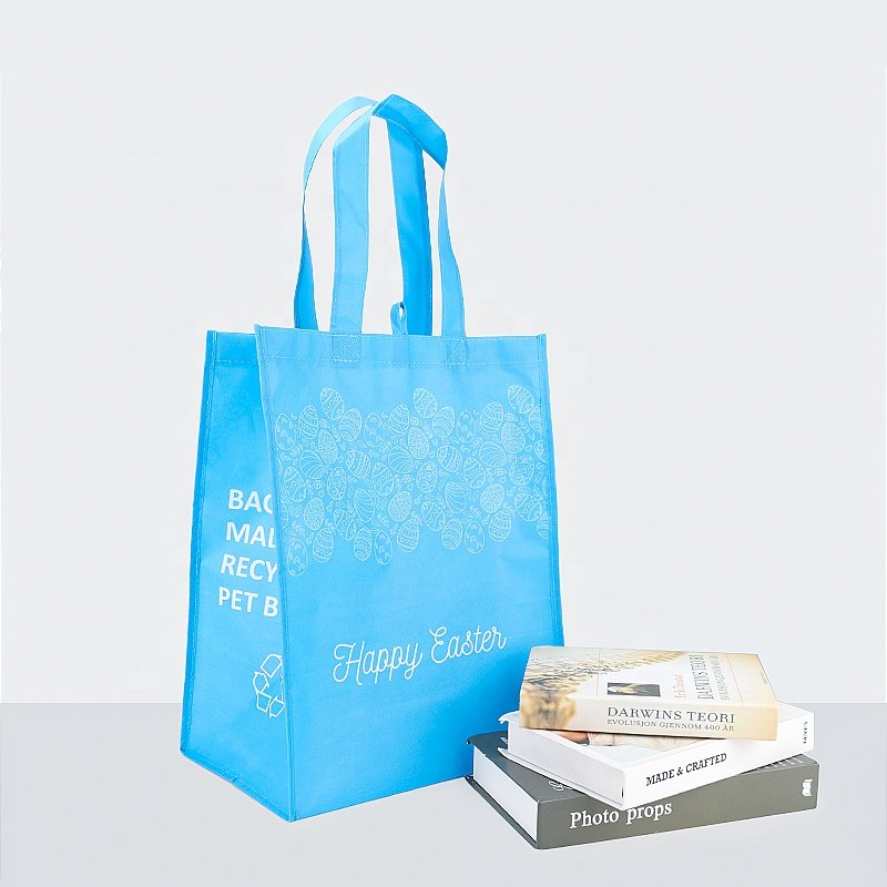 oem/odm custom logo rpet tote shopping non woven bag grocery recycled fabric