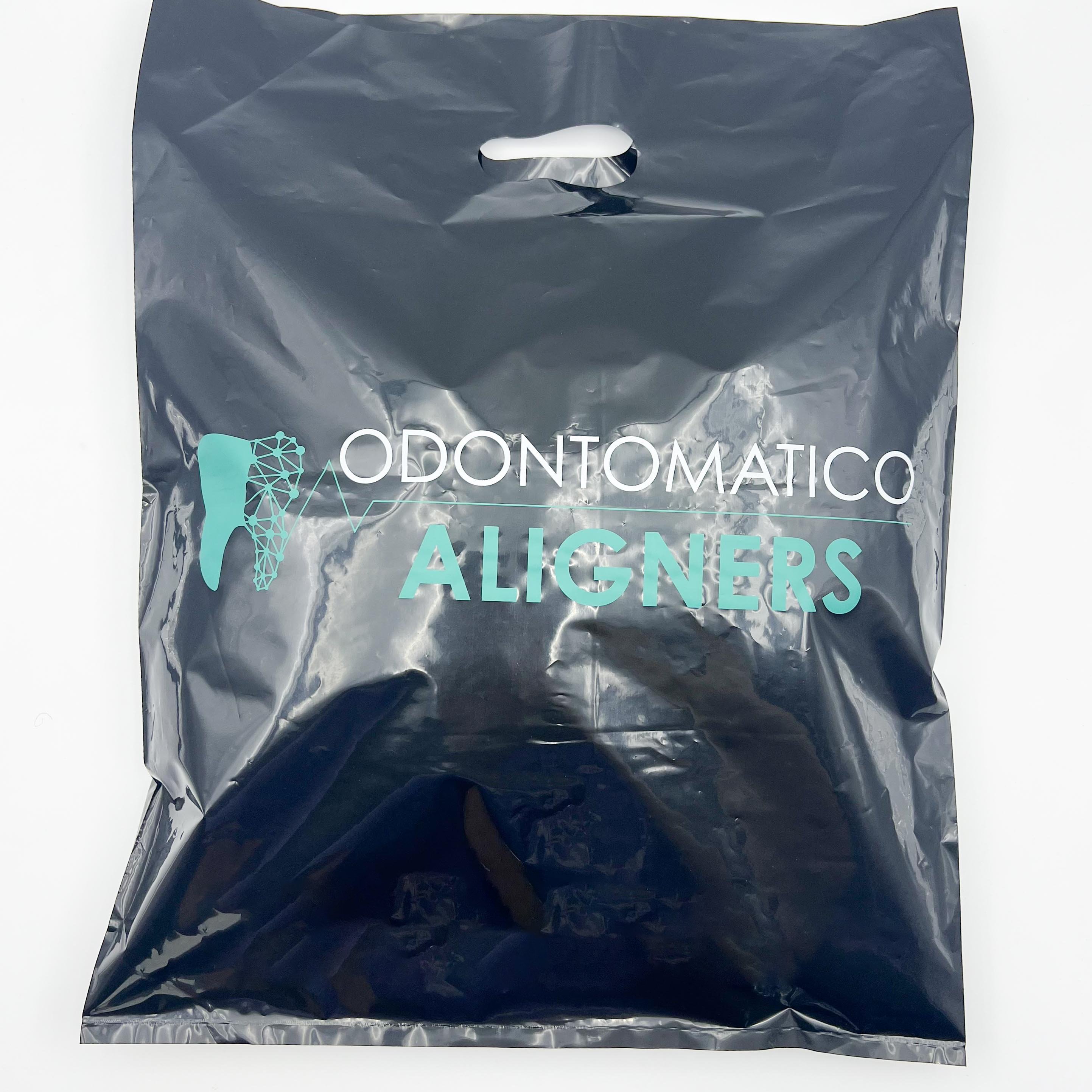 Custom Logo Printed Boutique Ldpe Die Cut Handle Thank You Plastic Carrier Oversized Shopping Bags For Retail Small Business