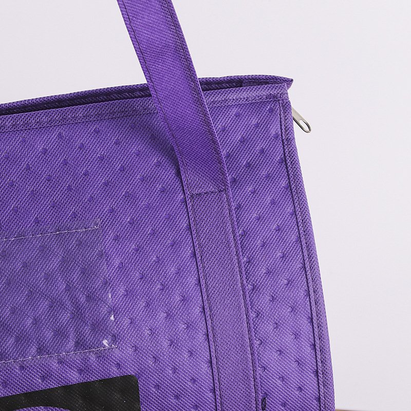 Grocery Food Delivery Extra Large Non Woven Insulated Tote Food Bag Sac Cooler Bag Catering Food Thermal Tote Bag