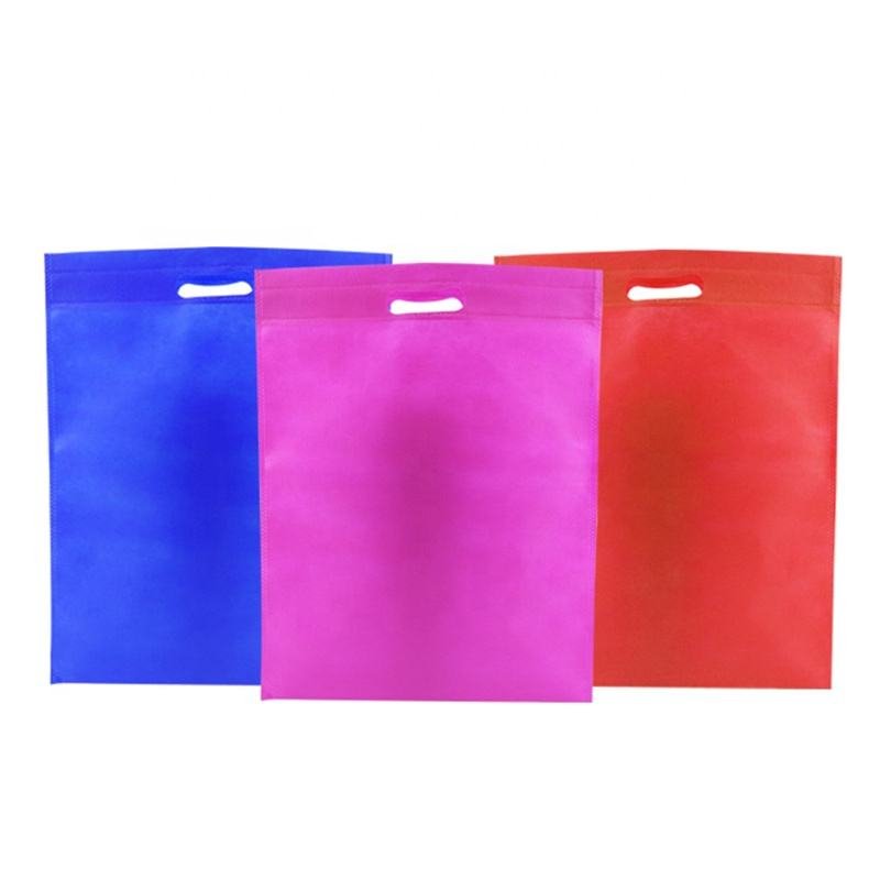 High Quality Four-Finger Non-Woven Shopping Bag Custom Printed Logo Environmentally Friendly Reusable Designed for Cartoons
