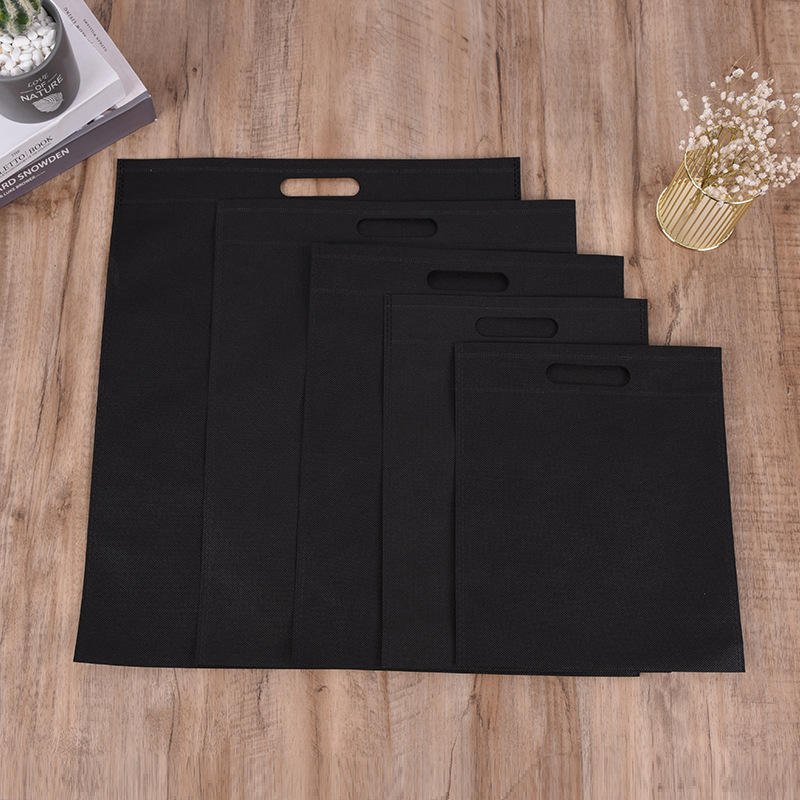 High Quality Four-Finger Non-Woven Shopping Bag Custom Printed Logo Environmentally Friendly Reusable Designed for Cartoons