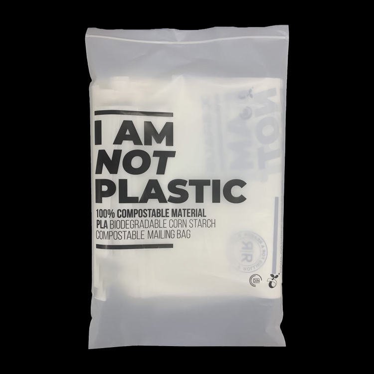 Wholesale price clear reusable shopping bag with zipper for clothing packaging