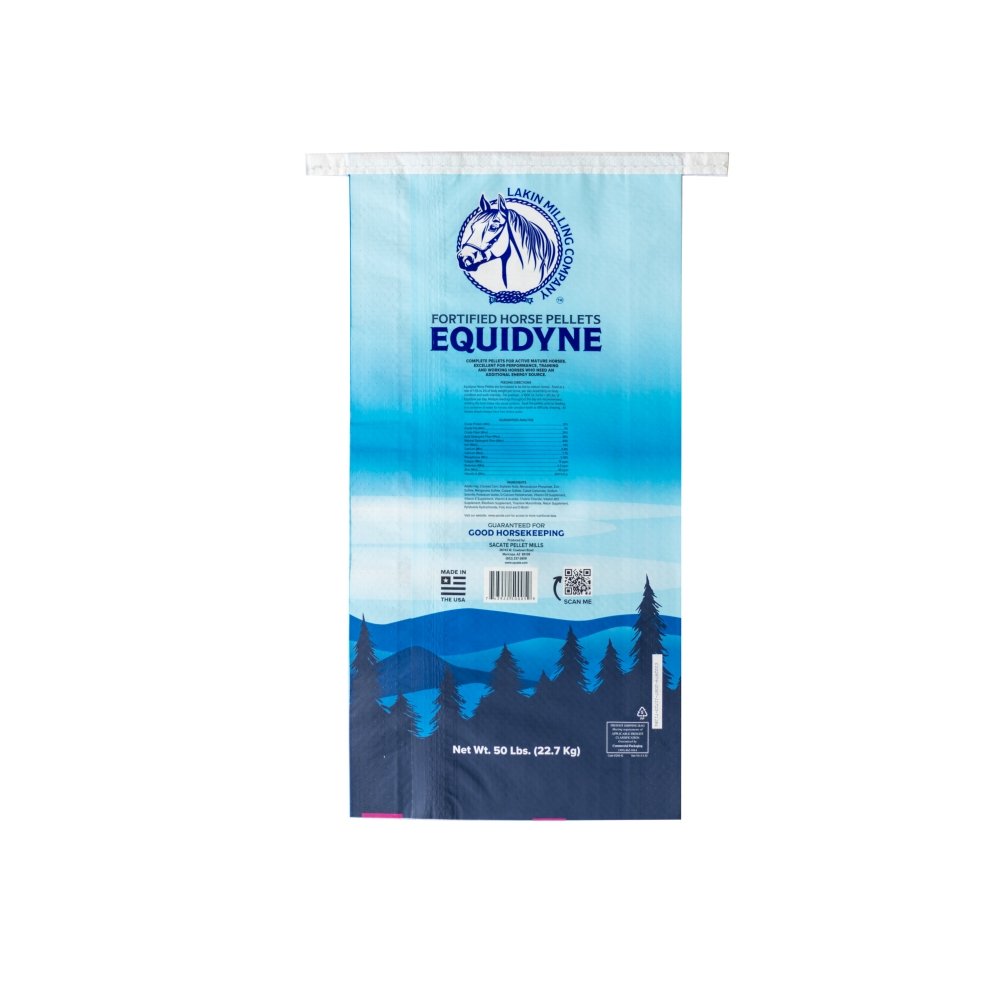 High Quality BOPP Laminated Woven Packaging Bags Horse Feed Heat-Sealed Factory Price Hot Sale Gravure Printing Surface