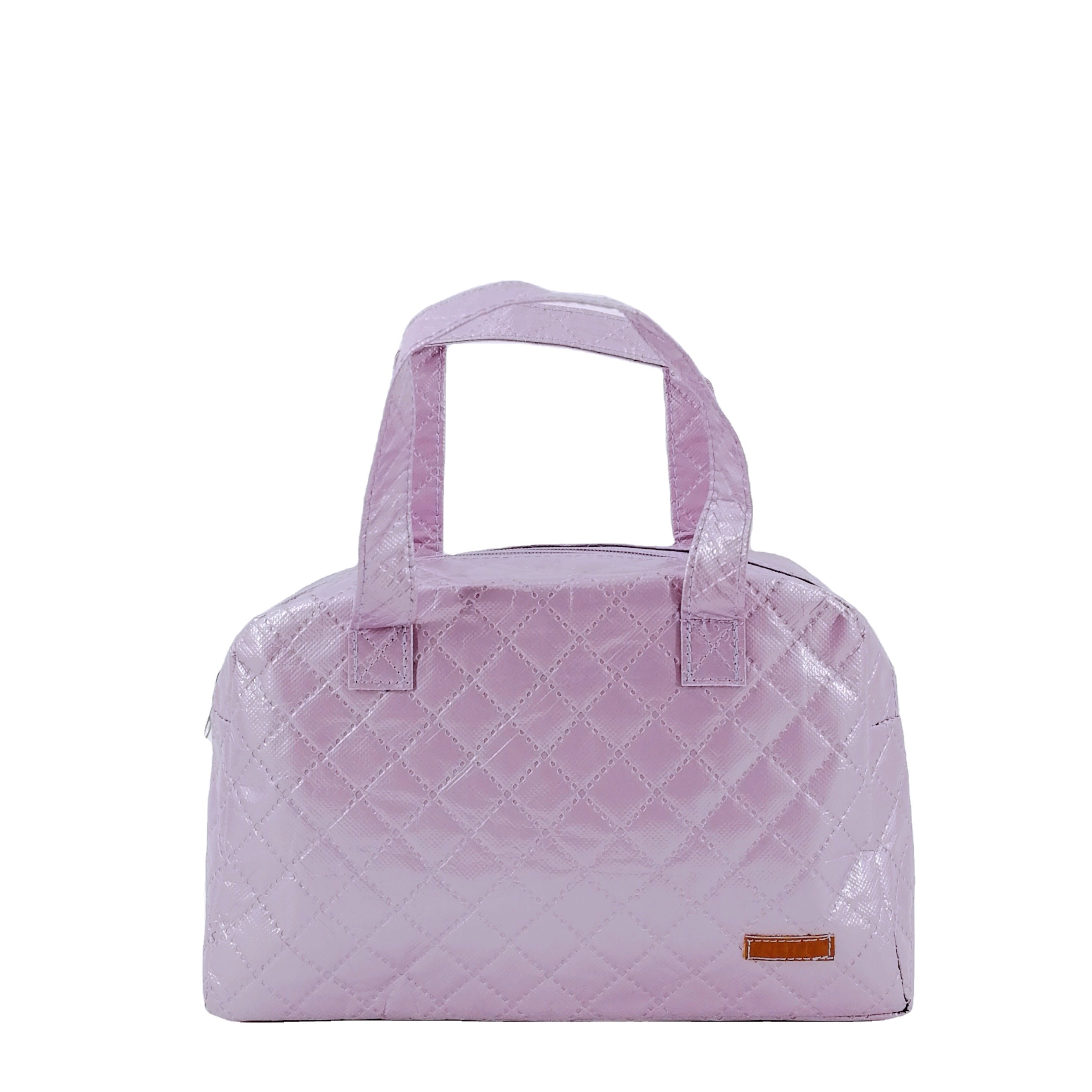 Promotional High Quality Eco-friendly waterproof Embossed pp Non-woven Laminated Travel Zipper Reisable hand Shopping Bag