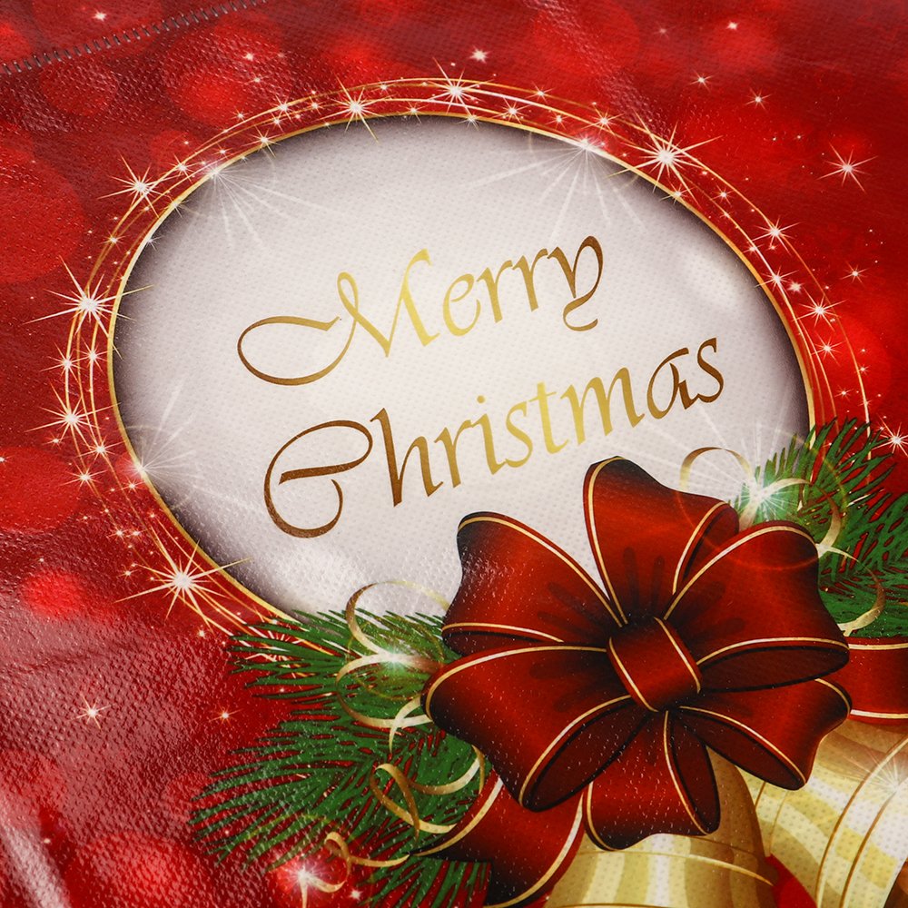 Hot Selling Christmas Printing Large Folding Eco Recycled Non Woven Shopping Tote Bag