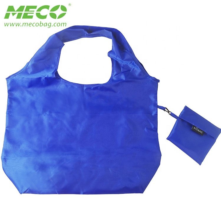 Custom Eco Friendly Big Capacity Waterproof Polyester Reusable Foldable Shopping Bags