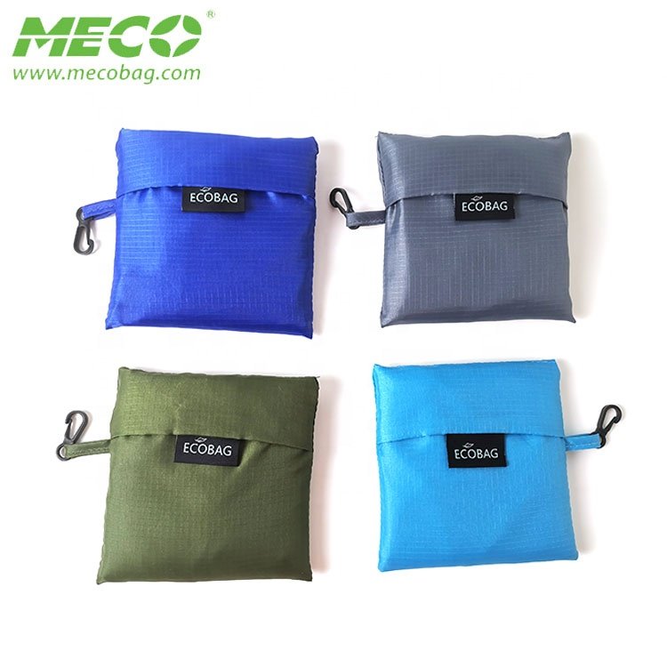 Custom Eco Friendly Big Capacity Waterproof Polyester Reusable Foldable Shopping Bags