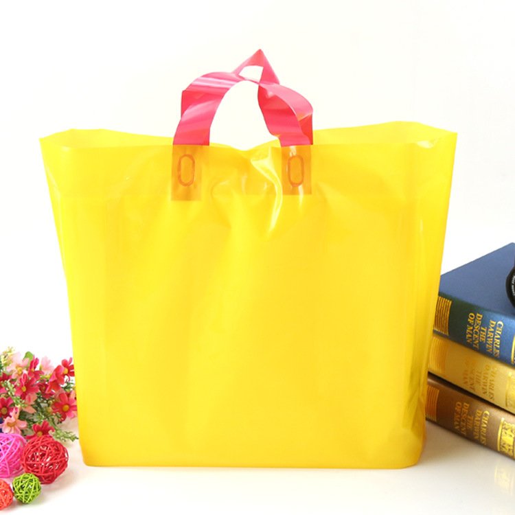 Shopping Packaging Bag HDPE 25*35cm PE Promotional Customized Offset Printing with Handle Plastic bag