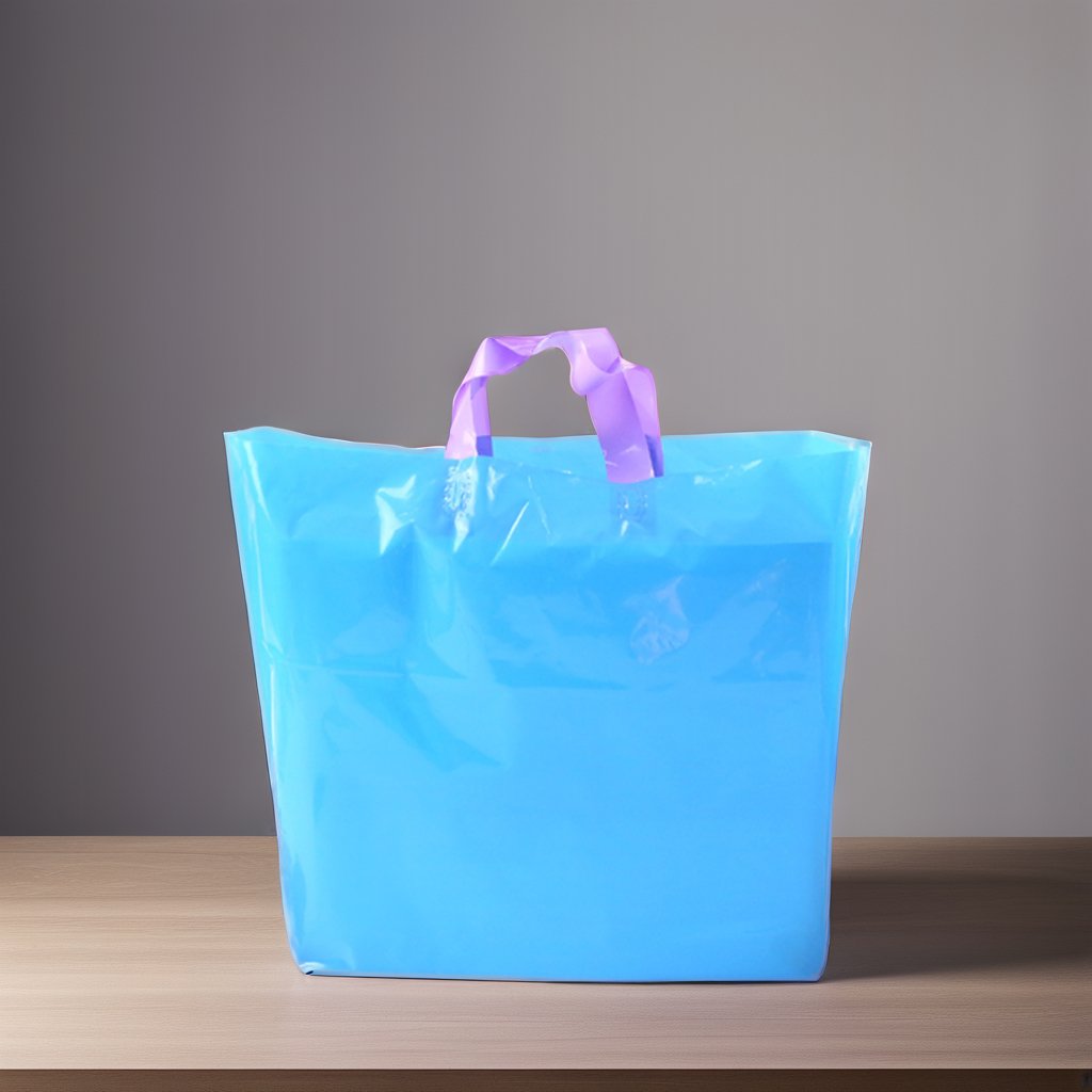 Shopping Packaging Bag HDPE 25*35cm PE Promotional Customized Offset Printing with Handle Plastic bag
