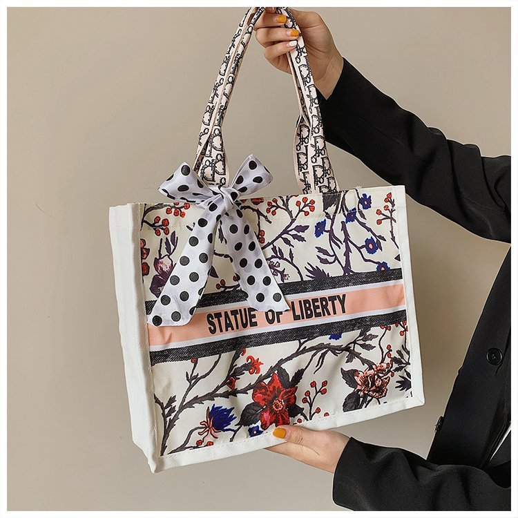 Dichos Bags FactoryWholesale Fashion Printed Canvas Bag 2022 Luxury Shopping Bags Handbags