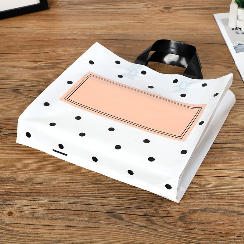 High Quality Custom Logo Printed Soft Loop Plastic Shopping Bag Clothing Shoes bags for packaging Retail Store