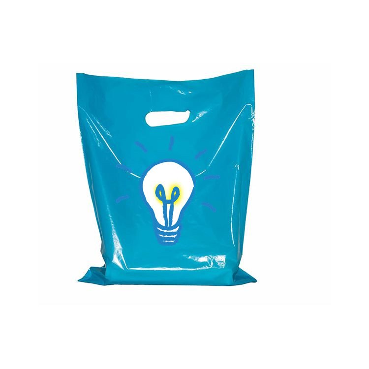 Thickness Carrier Clothing Shopping Bags Print Logo Eco Friendly Die Cut Packaging Pe Gift Retail Clear Handle Plastic Custom
