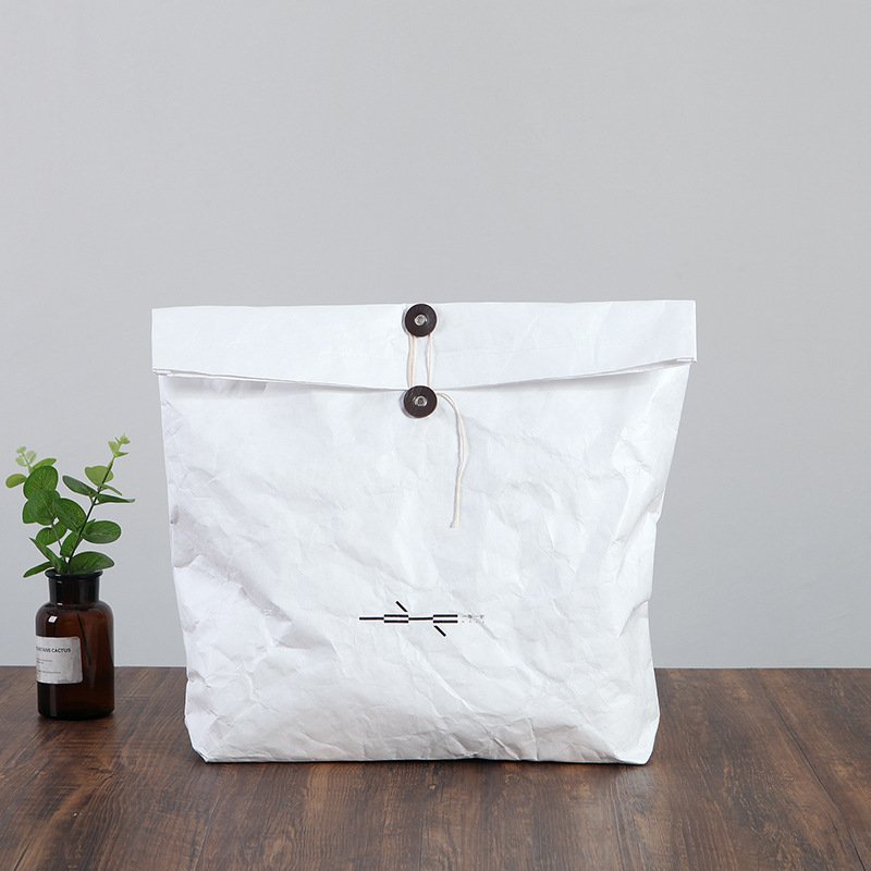 Custom Logo portable durable Reusable Shopping Bags insulated paper tyvek cooler lunch bag