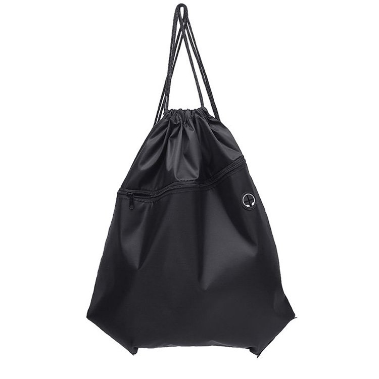 Hot sale custom drawstring polyester backpack promotional shopping bags