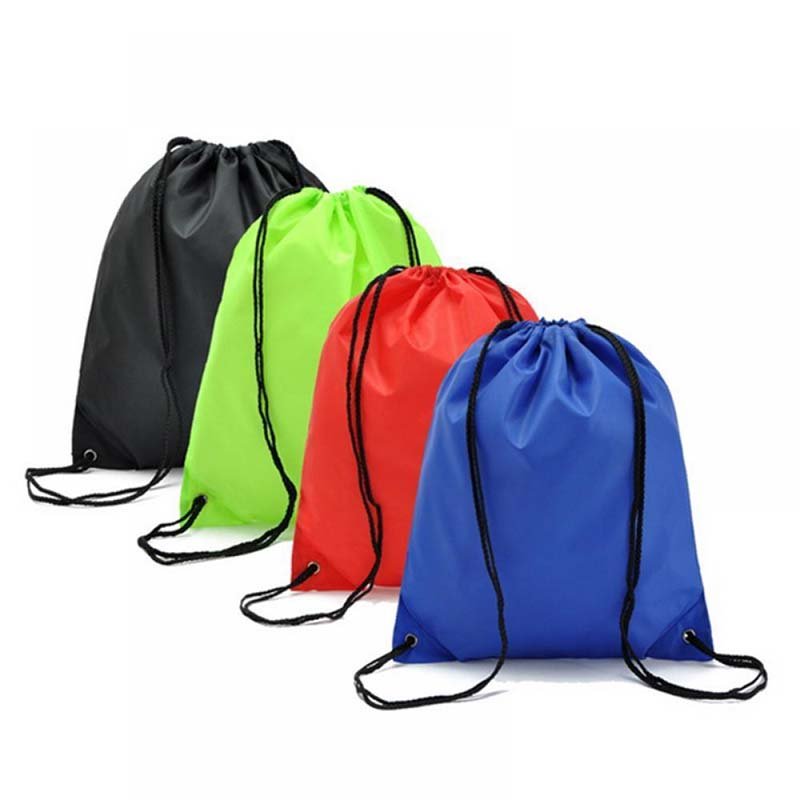 Hot sale custom drawstring polyester backpack promotional shopping bags
