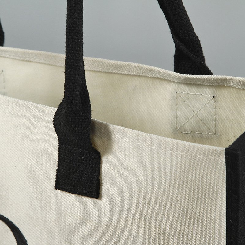 Drop shipping Canvas Tote bag 26 Letters print Portable Beach Shoulder Shopping Casual Beach Bag Large Capacity Handbag Summer