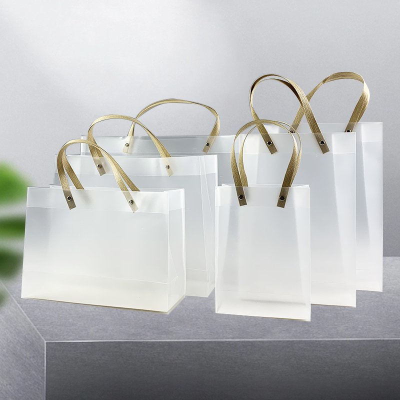 Wholesale waterproof clear shopping bag fashion transparent PVC tote bag