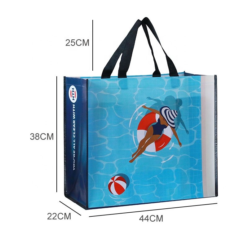 South Africa market recycled laminated pp non woven grocery promotion tnt non woven shopping bag