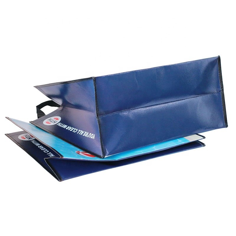 South Africa market recycled laminated pp non woven grocery promotion tnt non woven shopping bag