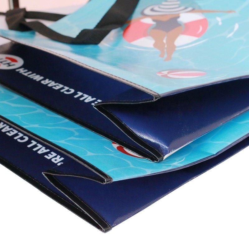 South Africa market recycled laminated pp non woven grocery promotion tnt non woven shopping bag