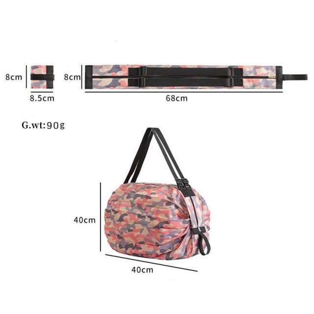 Folding Eco-friendly Shopping Bag Travel Shoulder Portable Storage Thickened Bag Large Size Supermarket Shopping Bag