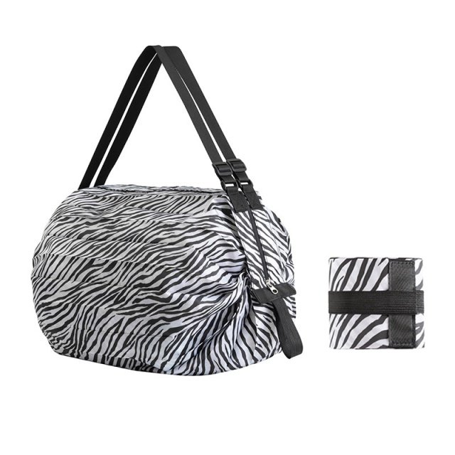 Folding Eco-friendly Shopping Bag Travel Shoulder Portable Storage Thickened Bag Large Size Supermarket Shopping Bag