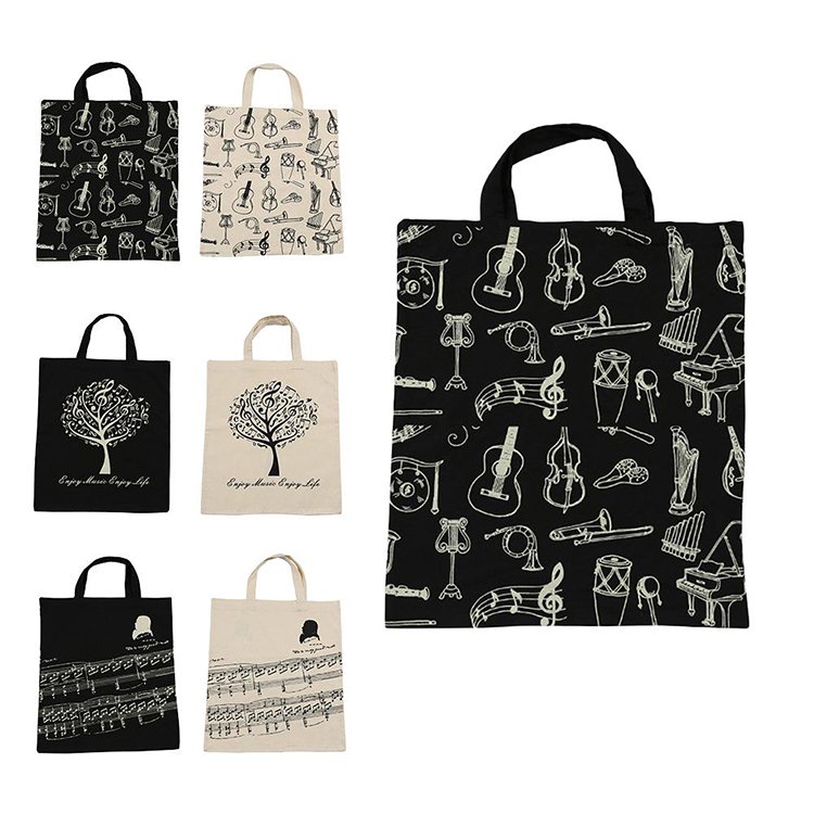 Cheap DIY gift art painting handbag children coloring game small cotton canvas cartoon Recycle shopping bag for kids
