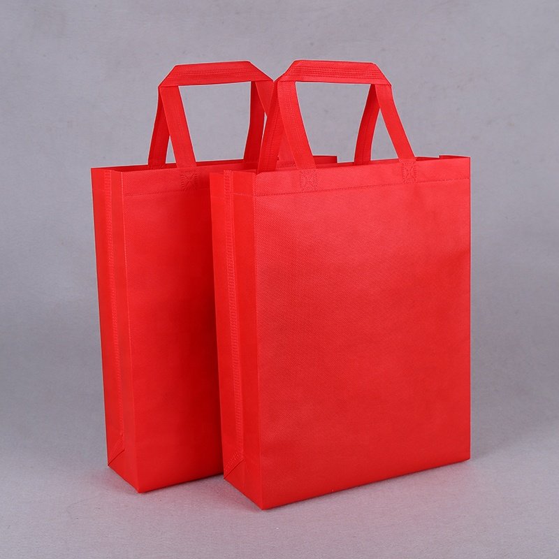 Custom Large Capacity Heavy Duty Eco-friendly Customized PP Portable Logo Tote Bags Nonwoven Fabric Recyclable Materials