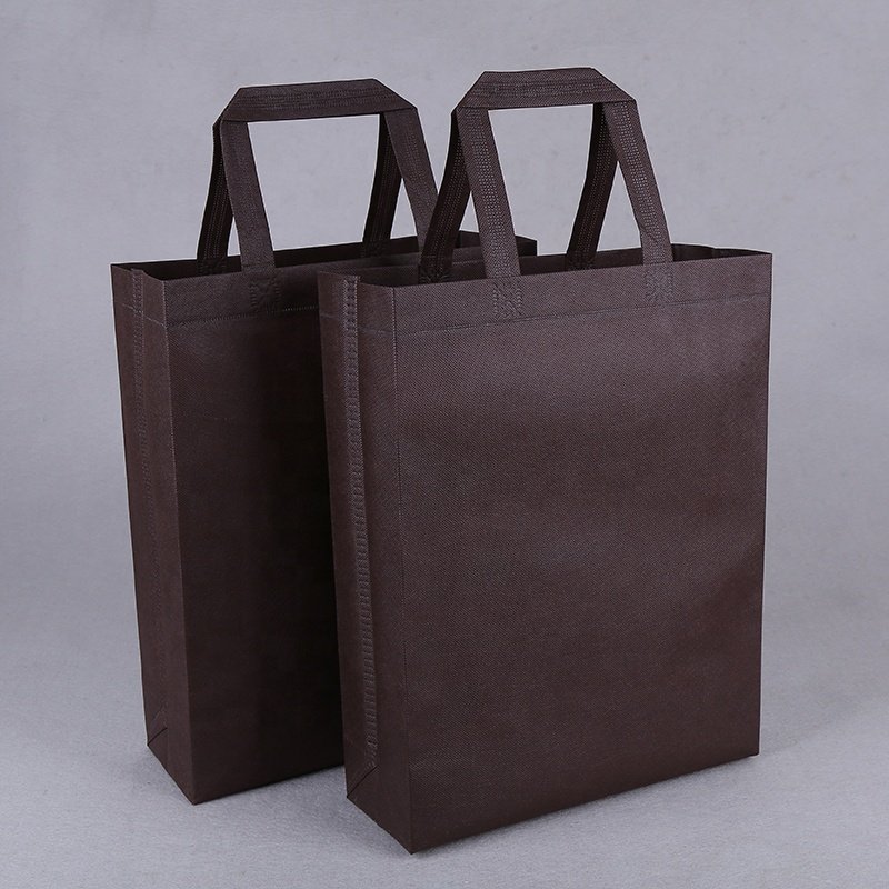 Custom Large Capacity Heavy Duty Eco-friendly Customized PP Portable Logo Tote Bags Nonwoven Fabric Recyclable Materials