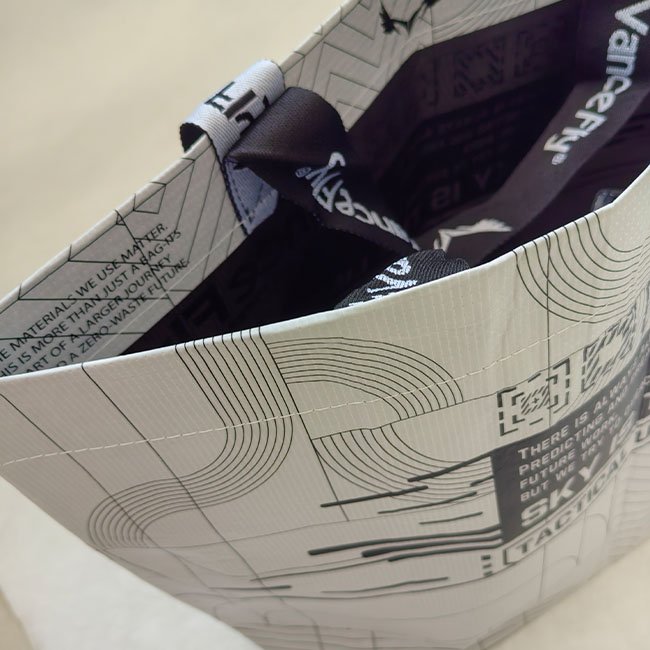 Popular new design Eco friendly large capacity waterproof RPET shopping bag