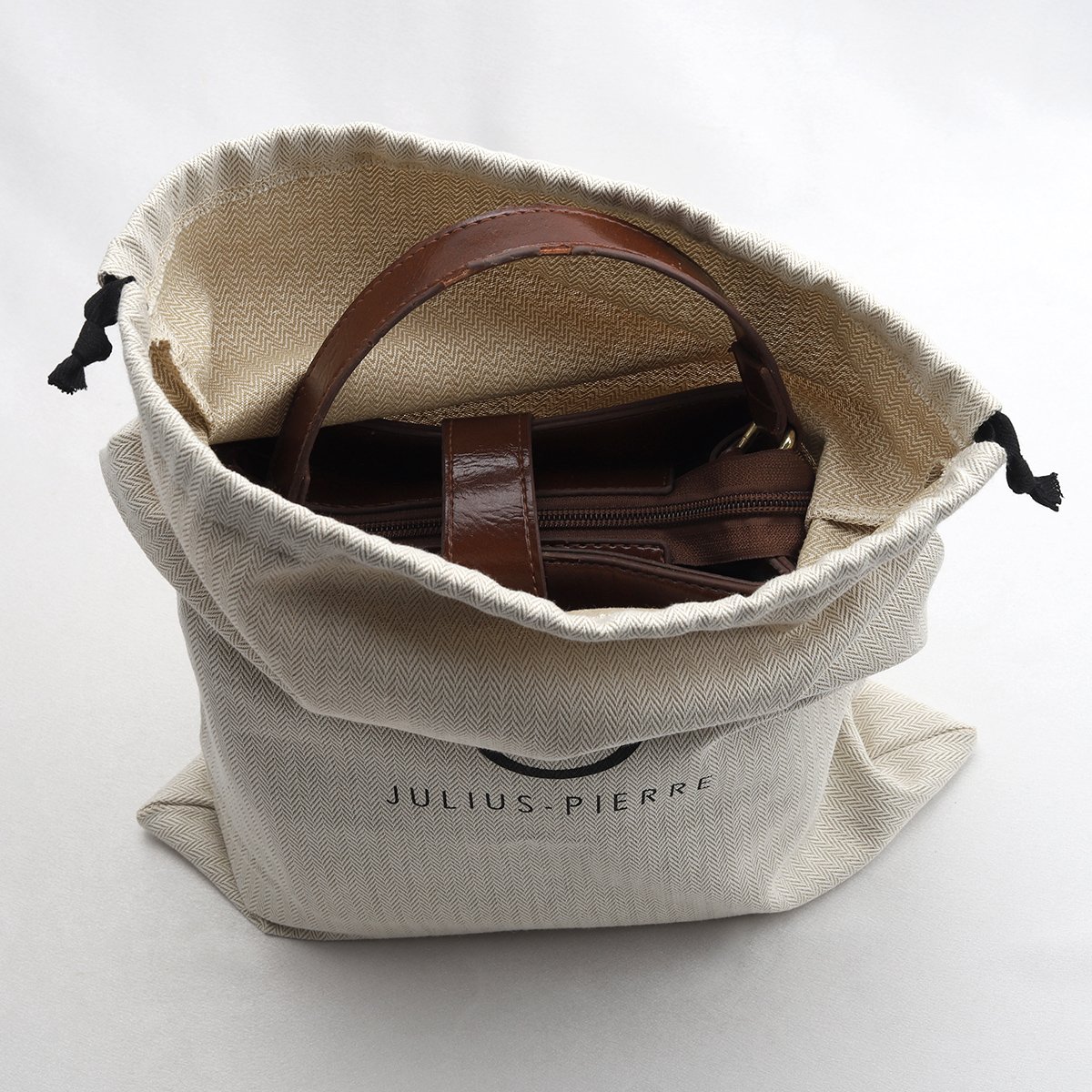 New Brand Herringbone Twill Linen Cotton Dust Bag For Handbag Custom High End Wallet Purse Hat Shoe Perfume Dust bag