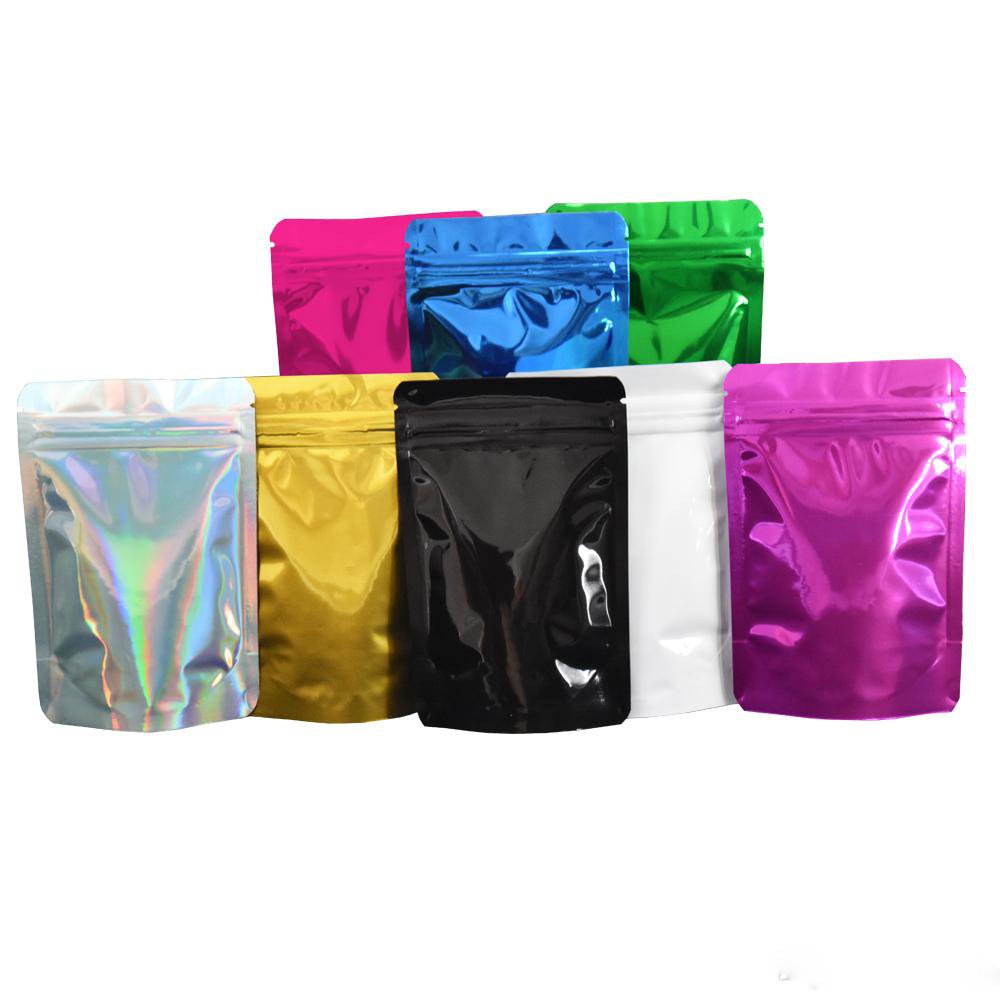 Customized Printed Low MOQ Zipper Lock Food Packaging Custom Digital Print Stand Up Pouch Mylar Bag