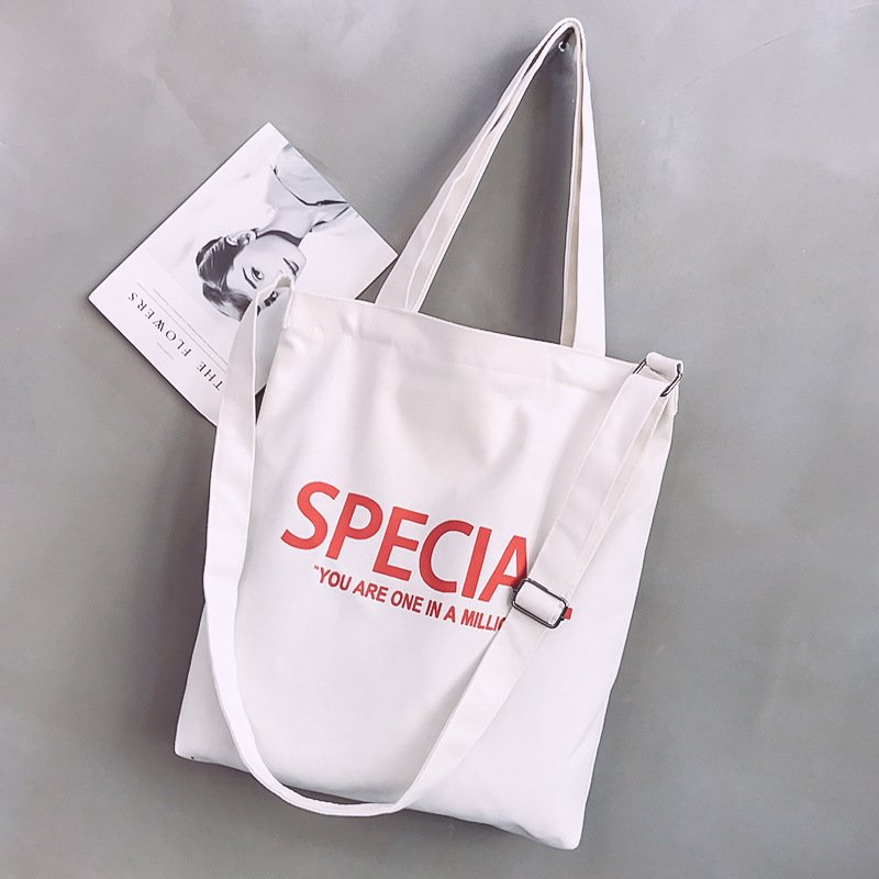 New fashion printing custom canvas tote bag women large capacity student cloth bag