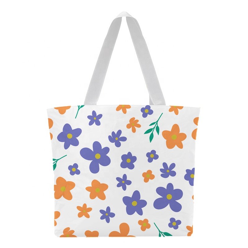 High Quality Custom Extends Women'S Shopping Tote Bag Tyvek Paper Travel Tote Bag Luxury Big Handbags