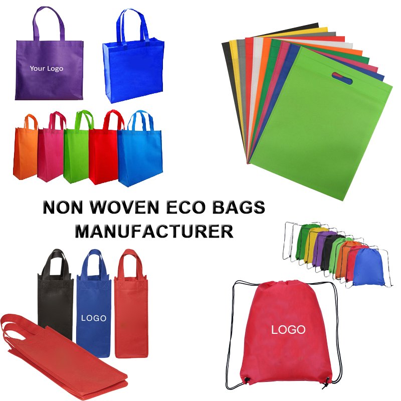 Custom Logo Large Reusable Non Woven Shopping Bag Eco Friendly Foldable Laminated Pp Non Woven Tote Bag for Grocery