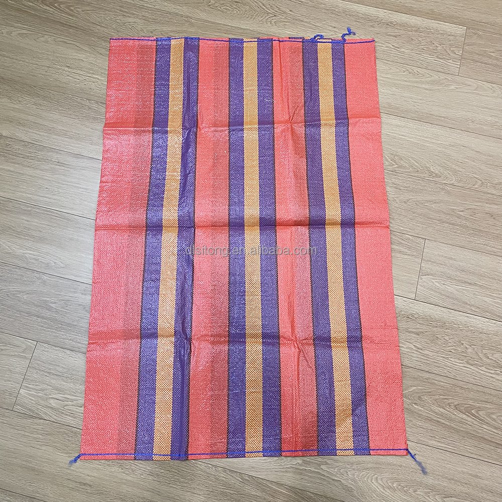 Costales 100% new pp material plastic raffia sack woven polypropylene bags for 25kg 50kg 100kg 130kg 150kg packaging