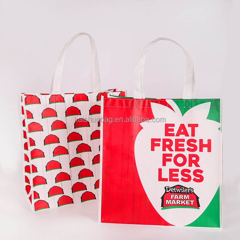 High quality nonwoven Tote Bag laminated non woven reusable shopping bag non woven shopper for Market