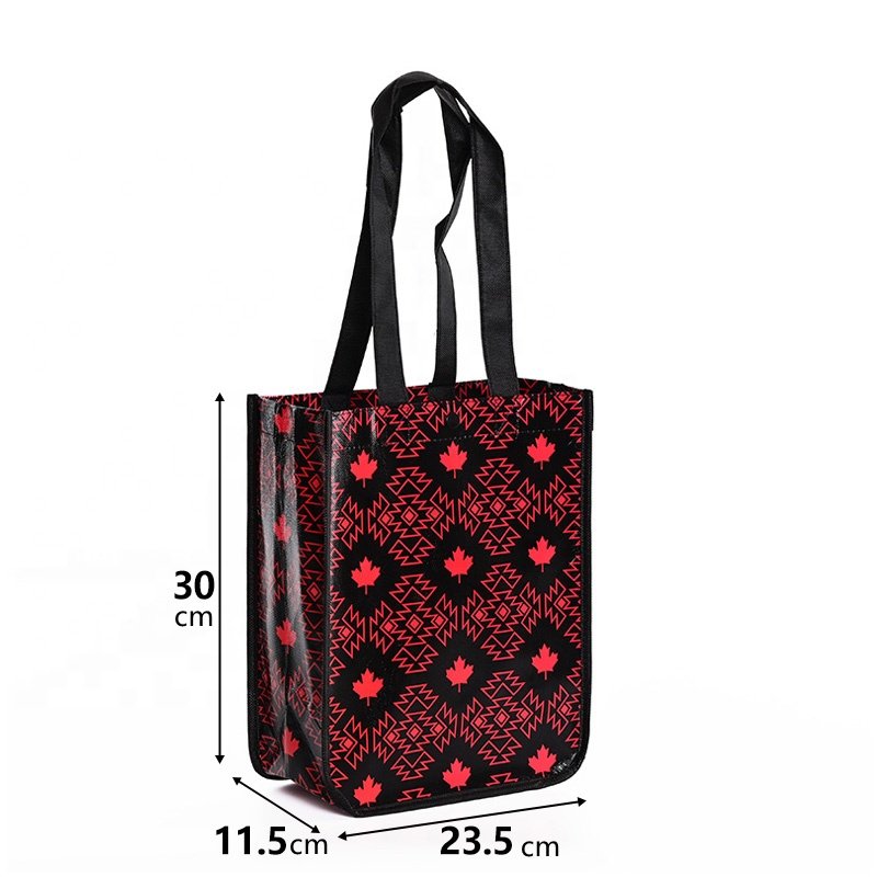 Custom Printing Recycled Non-woven Bag lulu lemon Round Corner Non Woven Shopping Bag