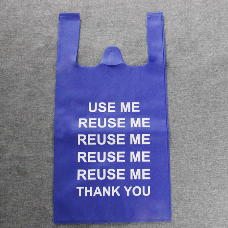 manufacturers of eco - friendly non-woven vest bags portable color non-woven bags shopping vest bags in supermarkets