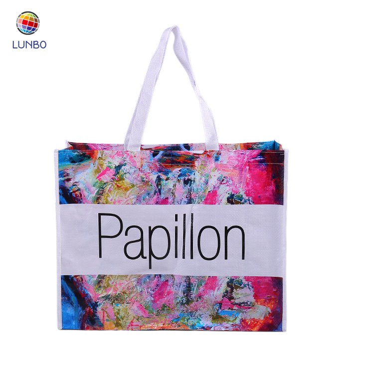 Custom Recycle Laminated Non Woven Shopping Bag For Clothes
